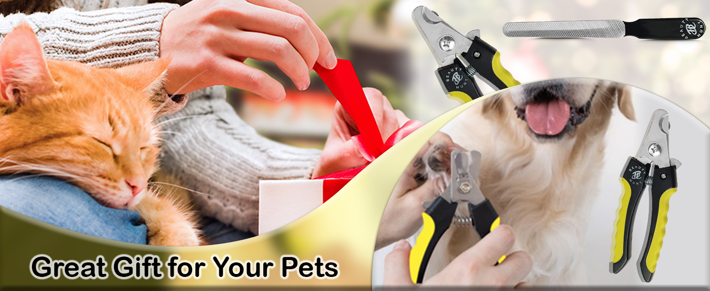 Pet Paw,Nail Clippers,cutters,file,Anti-slip handle,Professional, Grooming,Tools,Clipper with Guard