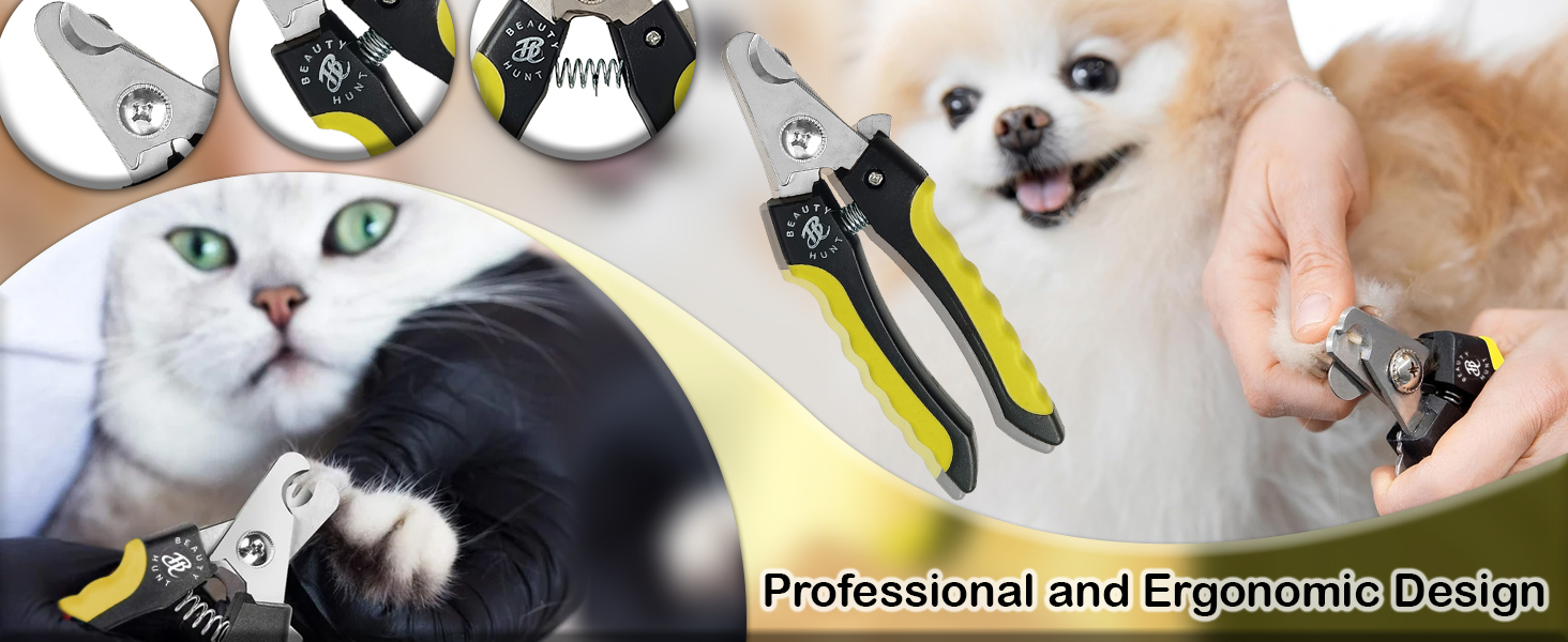 Pet Paw,Nail Clippers,cutters,file,Anti-slip handle,Professional, Grooming,Tools,Clipper with Guard