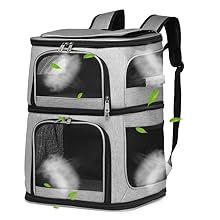 Expandable Cat Backpack Carrier for 2 Cats Cat Carrier for Large Cats Dog Backpack for 2 pets