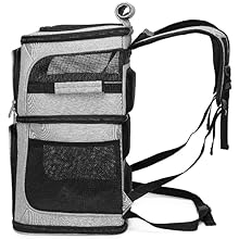 Expandable Cat Backpack Carrier for 2 Cats Cat Carrier for Large Cats Dog Backpack for 2 pets