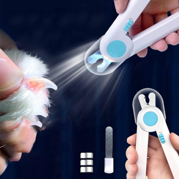 EPROICKS Dog Nail Clippers, Cat Nail Clippers with LED Light, Pet Nail Clippersand Trimmers, Anti Cutting Blood Line, for Small Medium Dogs Cats Rabbits And Guinea Pigs Grooming Tool