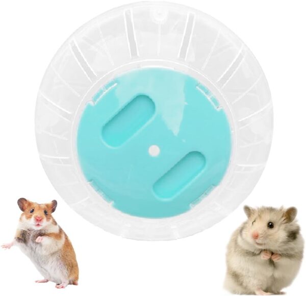 JVHLOV Dwarf Hamster Ball, Hamster Running Wheel, Small Animal Activity Toy Hamster Ball, Pet Mouse Mice Gerbil Exercise Wheel Toy, Blue, 14.5cm/5.71inch diameter