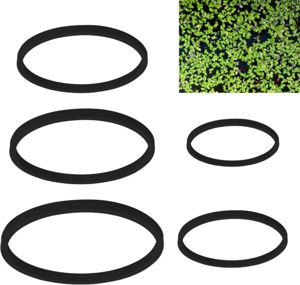 MEISH 5pcs Aquarium Floating Plant Rings Fish Feeding Rings Fish Tank Floating Plant Corral Intercepting Floating Plants Circle for fish