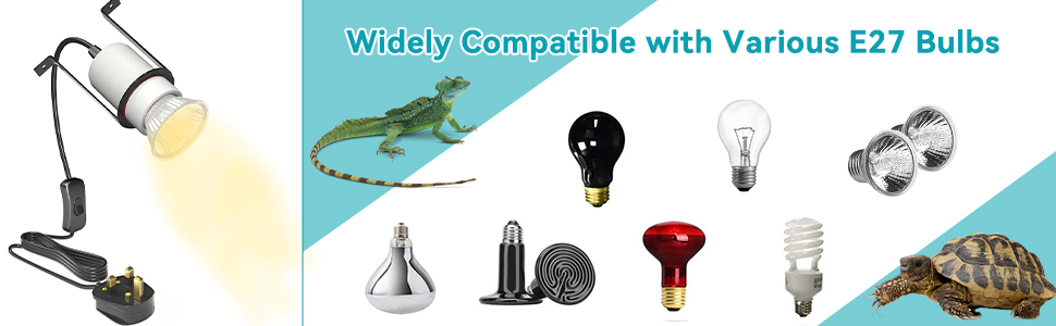 Reptile Heat Lamp Holder