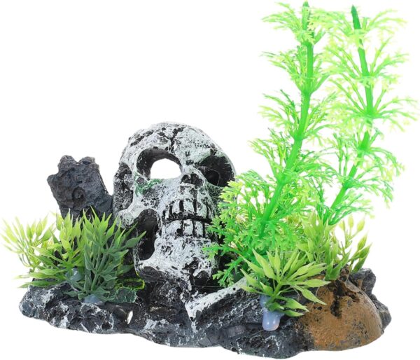 BESPORTBLE 4pcs Reptile Pet Landscaping Skeleton Gecko Hide Aquarium Hiding Holes Reptile Hide Reptile Tank Tall Aquarium Reptile Terrariums Fish Tank Shelter Aquarium Plants Reptilians Resin