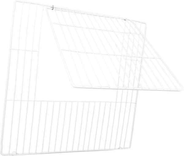 BESPORTBLE Cat Cage Dog Cage Door Pet Screen Door Flap Pet Fence Cage Door Multipurpose Pet Fence Door DIY Dog Fence Door Small Animals Cage Cat Cages DIY Door for Dog Cages White Iron Wire