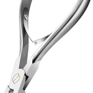 FERYES Ingrown Toenail Clippers with Straight Blade - Podiatry Tool Handmade Forged - All Steel Nail Nippers to Cut Thick Toe Nails Professionally