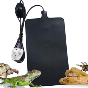 Finest-Filters Reptile Heating Mat Under Tank Terrarium Reptile Heat Pad with Temperature Control, Adjustable Reptile Heat Mat for Lizard, Turtle, Tortoise, Snake, Gecko etc (20w (14" x 8"))