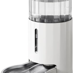 JUNSPOW 7L Stainless Steel Pet Water Dispensers, Large Capacity Gravity Pet Waterer, No Electricity & Ultra-Silent Automatic Water Dispenser for Large Dogs/Multi-cat Household,White