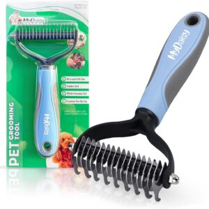 MYDAISY Dog Brush & Cat Brush for Medium & Long Hair, Undercoat, It Can Be Used As Dog Comb & Cat Comb, Pet Hair Brush, Undercoat Brush, Dogs, Cat Hair Brush