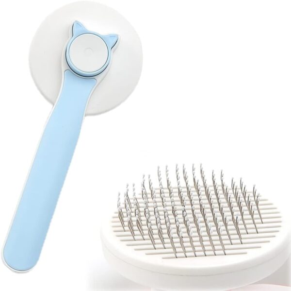 Marchul Cat Brush, Cat Grooming Brush for Short/Long Haired Cats, Cat Brush with Release Button, Dog Grooming Brush to Remove Loose Fur and Dead Undercoat