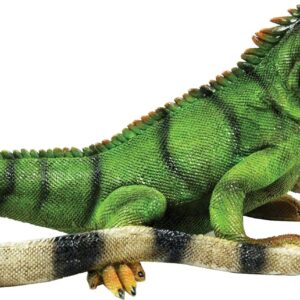 Michael Carr Designs BFG Supply Iguana S Reptile Collection Outdoor Lizard Figurine for gardens, patios and lawns (80059), Green, Medium