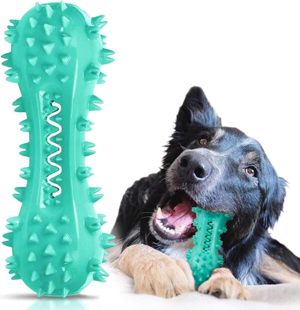 Toothbrush Dog Chew Toy, Stick Bone for Dog Teeth Cleaning, Tooth Brushing, Teething Chew Toys, Dental Oral Care for Small, Medium and Large Dogs(Blue)