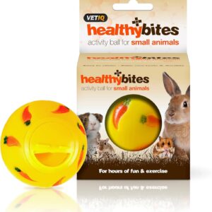 VETIQ Healthy Bites Activity treat Ball For Hours of Fun & Exercise For Small Animals, 7 cm Diameter