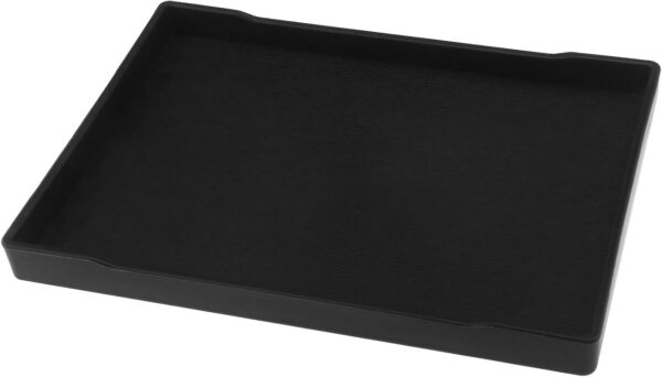 YINETTECH Reptile Water Dish Reptile Bowl Square Water Food Dish Rectangular Reptile Water Tray Accessories Pet Supplies Plastic Black 21.7x15.5x2cm