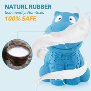 petizer Indestructible Squeaky Dog Toys for Aggressive Chewers, Durable Tough Latex Toys for Heavy Chewers, Natural Rubber Toys for Small/Medium/Large Dogs