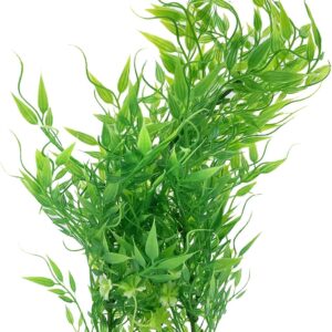 Mascot Pets Large 30cm Green Plastic Artificial Plant Bush Reeds for Aquarium Fish Tank Aquatic Greenery Décor Decoration Water Grass Plants