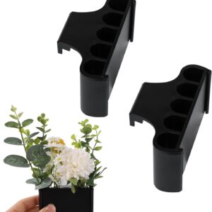 SAVITA 2pcs Aquarium Plant Hangers, Hanging Aquarium Plant Holder Reliable Long-Lasting Plant Holder for Aquarium Living Fish Tanks Aquarium Planting Aquascape Decorations (Black)