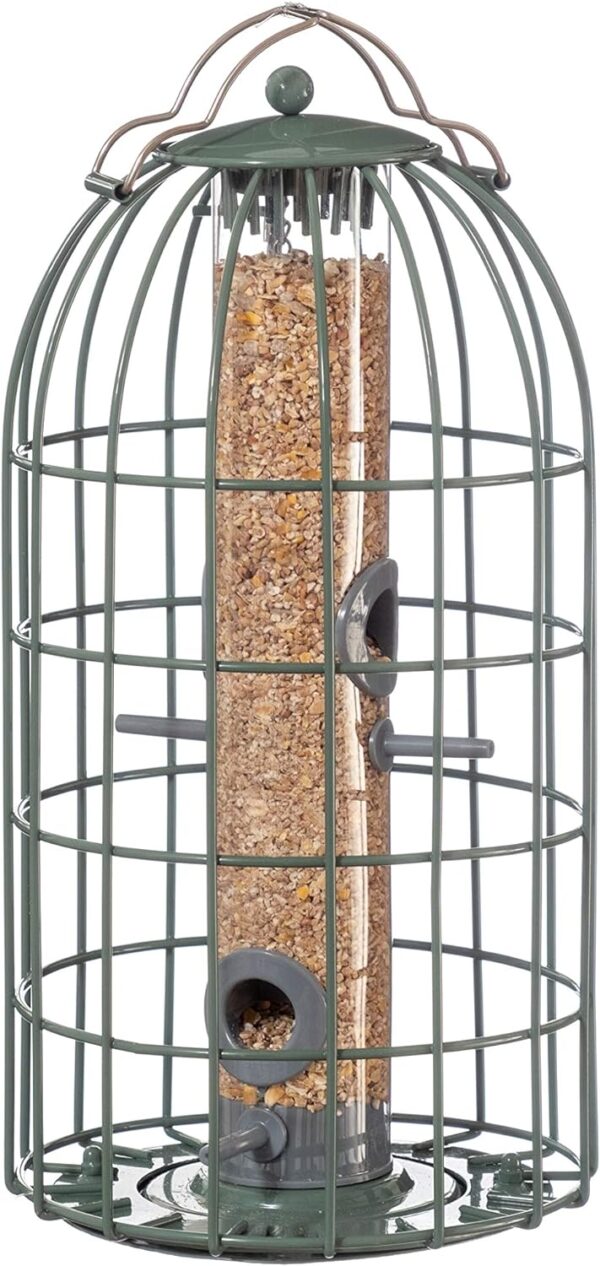 The Nuttery ORGD03 Original Seed Squirrel Proof Bird Feeder, 17x34cm, Ocean Green