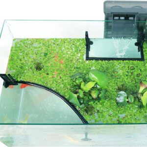 WANHUHOU Aquarium Floating Plant Corral, Adjustable Aquarium Plant Holder with Height with Water Level, Fish Tank Accessories for Framed and Frameless Aquariums