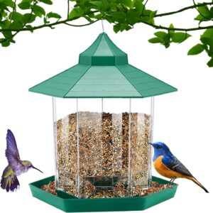 Wild Bird Feeder Bird Food Container Bird Feeder Waterproof Outdoor Pet Supplies Birdfeeder Hanging Wild Bird Feeder Outside Decoration Garden Decoration