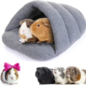 TUAKIMCE Guinea Pig Bed Soft Fleece Rat Bed Guinea Pig Bedding,Hamster Bed Sleeping Bag,Warm Slippers Guinea Pig House,Small Animal Bed Cave Nest for Hamster Chinchilla Small Hedgehog Turtle