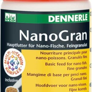 Dennerle NanoGran, Fish Flavor, 55.0 gram, Granule, Staple Food for Nano Fish, All Life Stages, Twice Daily Feeding, 1.0 grams, 160.0 grams Display Weight