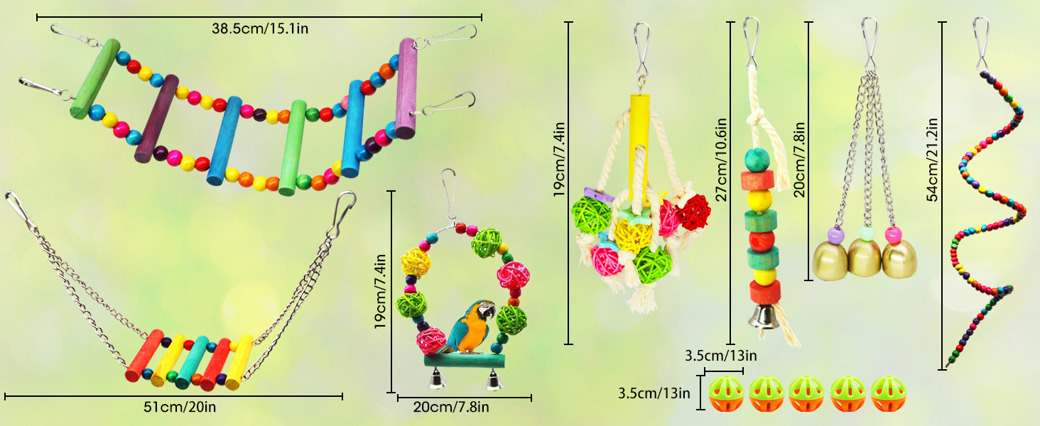 colored wood block tearing toys bird cage accessories suitable for large small parrot 