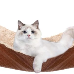 JOYELF Cat Hammock Bed, Medium Reversible Pet Cage Hammock Hanging Soft Pet Bed for Kitten Ferret Puppy or Small Pet