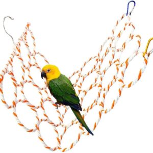 Bird Swings Stand, Toys for Birds Birdcage Perches Hanging Ladders Climbing Toys for Parrot Budgies Parakeet (Randomly Color)