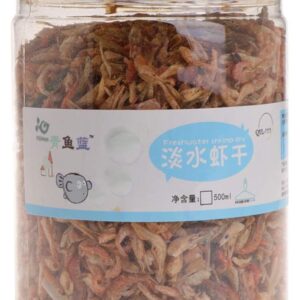 Fish Food- Freeze Dried Prawn Antartic Krill Tropical Cichlid Turtle Flower Carnivore Forage (500ml) by SALliang