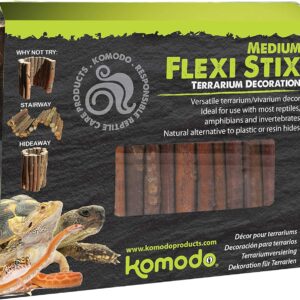 Komodo Flexi Stix, Medium, Terrarium or Vivarium Décor, Suitable for reptiles, amphibians and invertebrates