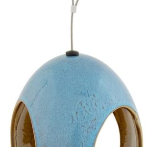 Vierno Ceramic Tavern Bird Seed Feeder for Garden Birds - a beautiful and strikingly of feeder for your garden birds.