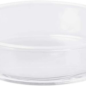 chenpaif Clear Glass Shrimp Food Round Dishes Small Fish Feeding Bowl Ornamental Supplies